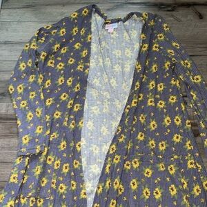 LulaRoe Sarah Duster/Cardigan Small